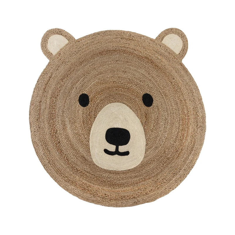Kinderteppich Rund - Julio Bear Braun