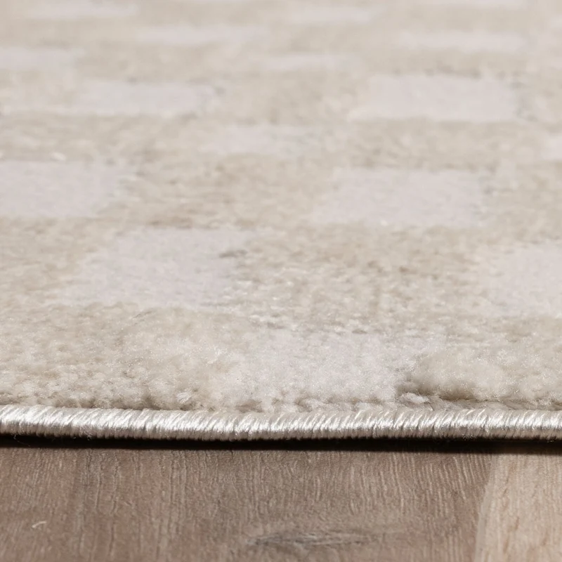Japandi Teppich - Yori Checkerboard Creme