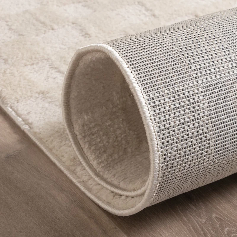 Japandi Teppich - Yori Checkerboard Creme