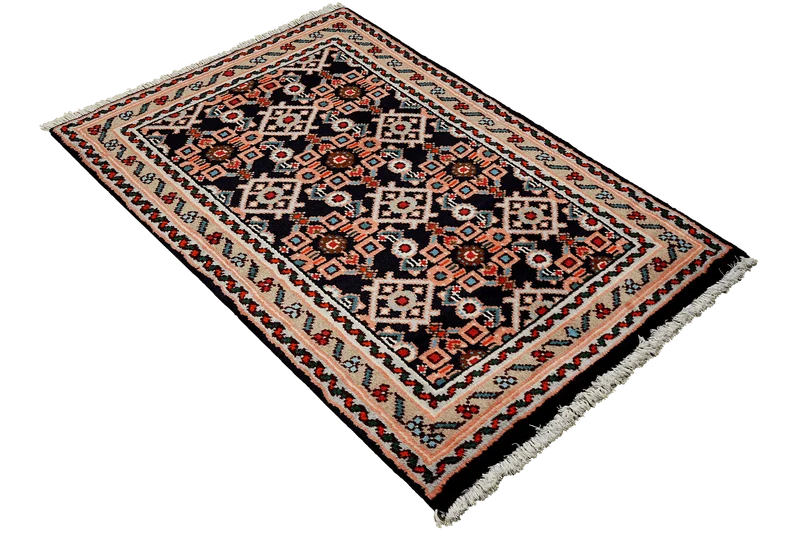 Hamadan · Handgeknüpft – Blau, 94x60 cm