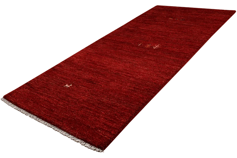 Gabbeh · Handgeknüpft – Rot, 220x81 cm