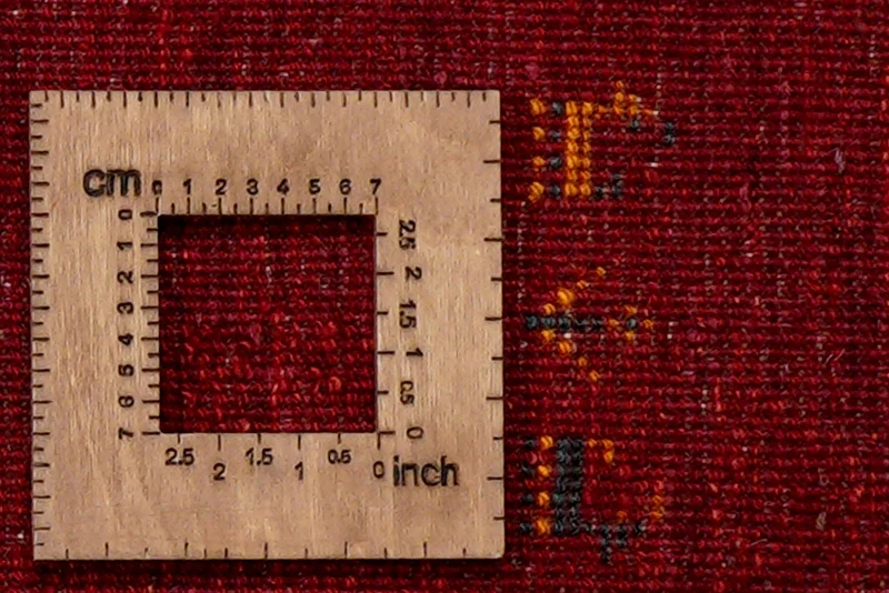 Gabbeh · Handgeknüpft – Rot, 220x81 cm
