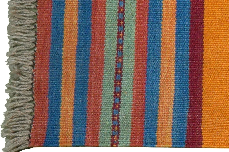 Kelim Gashgai · Handgewebt – Bunt, 212x66 cm