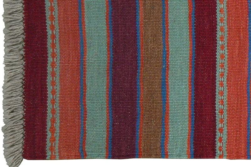 Kelim Gashgai · Handgewebt – Bunt, 203x64 cm