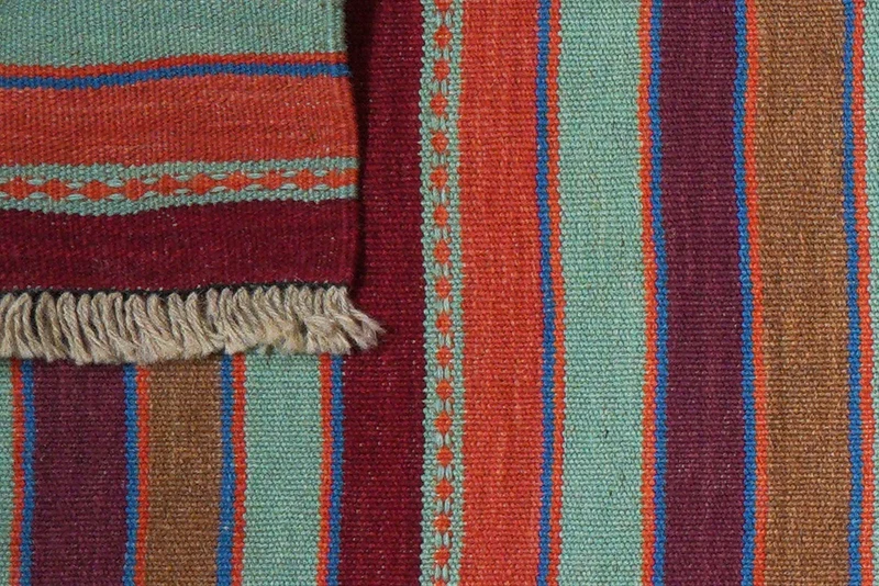 Kelim Gashgai · Handgewebt – Bunt, 203x64 cm