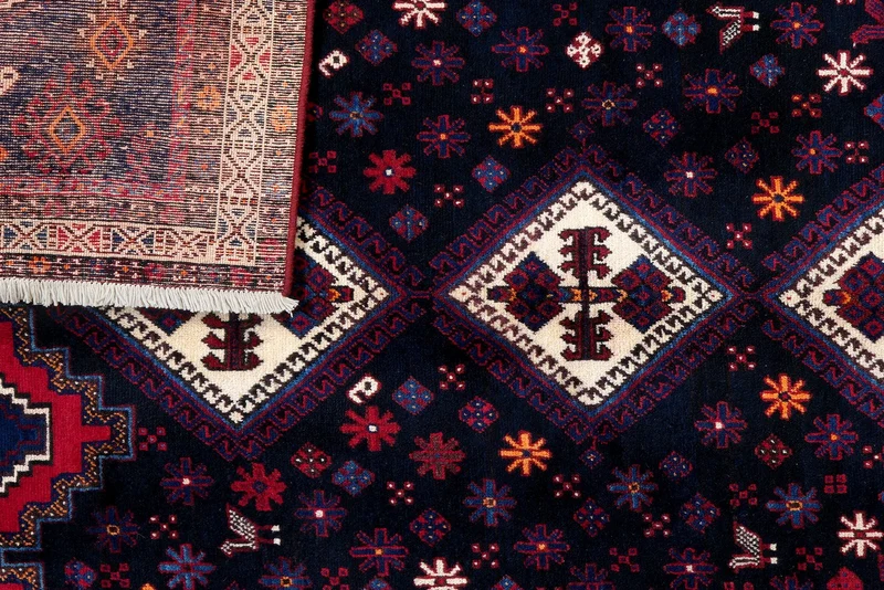 Afshar · Handgeknüpft – Blau, 230x161 cm