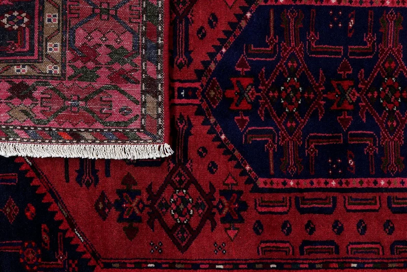 Khamseh · Handgeknüpft – Rot, 205x126 cm