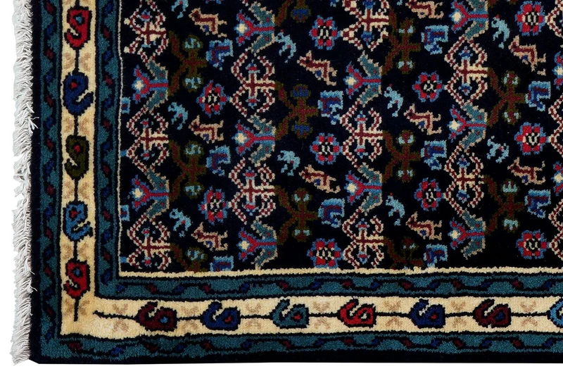 Hamadan · Handgeknüpft – Blau, 190x68 cm