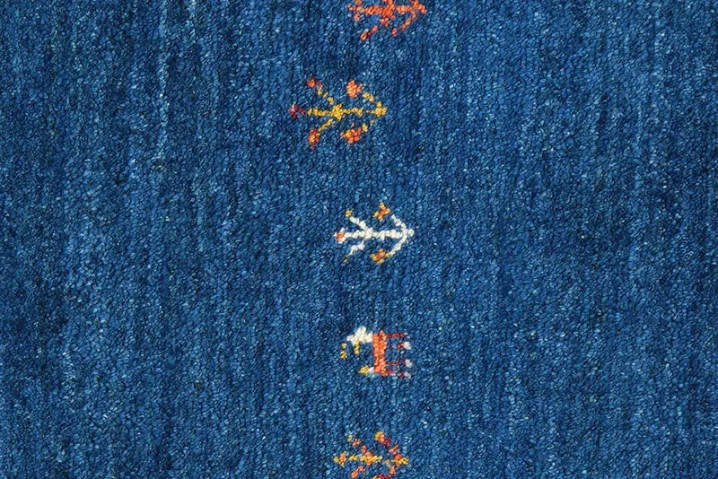 Gabbeh · Handgeknüpft – Blau, 131x78 cm