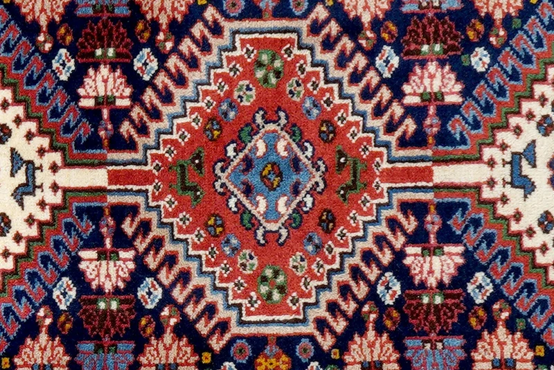 Yalameh · Handgeknüpft – Blau, 152x53 cm