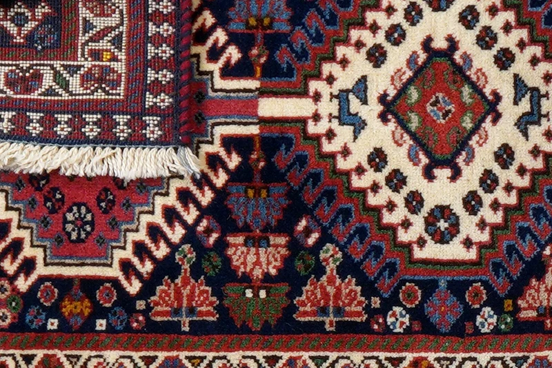 Yalameh · Handgeknüpft – Blau, 152x53 cm