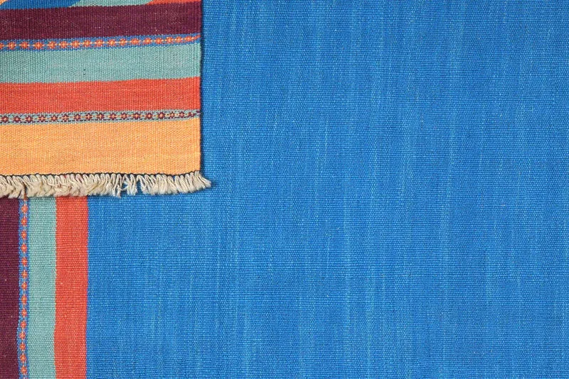 Kelim Gashgai · Handgewebt – Blau, 230x173 cm