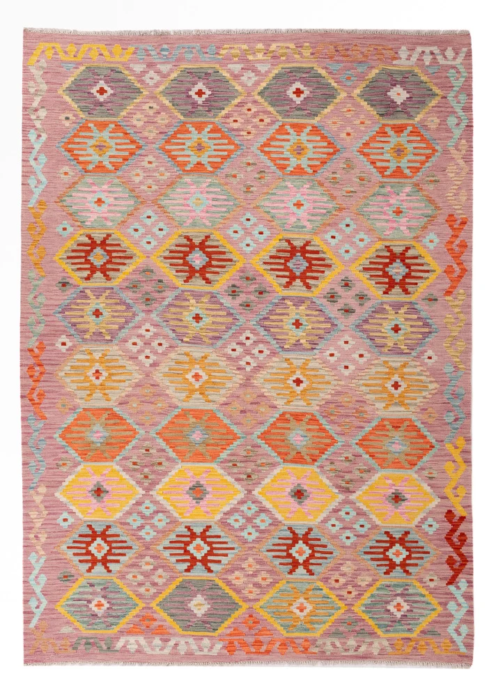 Kelim Maimene Teppich 174x246cm - bunt