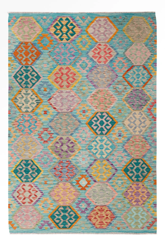 Kelim Maimene Teppich 170x250cm - bunt