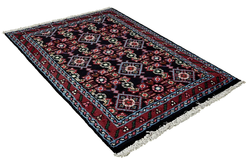 Hamadan · Handgeknüpft – Blau, 89x58 cm