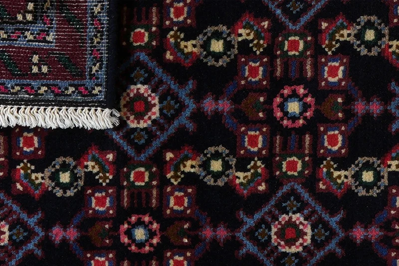 Hamadan · Handgeknüpft – Blau, 89x58 cm