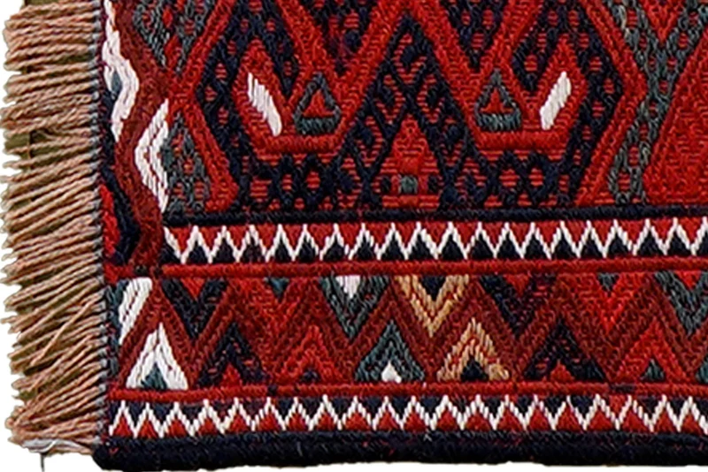 Kelim Turkman · Handgewebt – Bunt, 39x85 cm