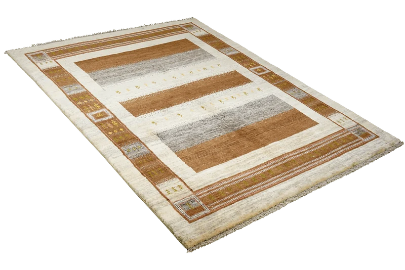 Rizbaf · Handgeknüpft – Braun, 240x174 cm