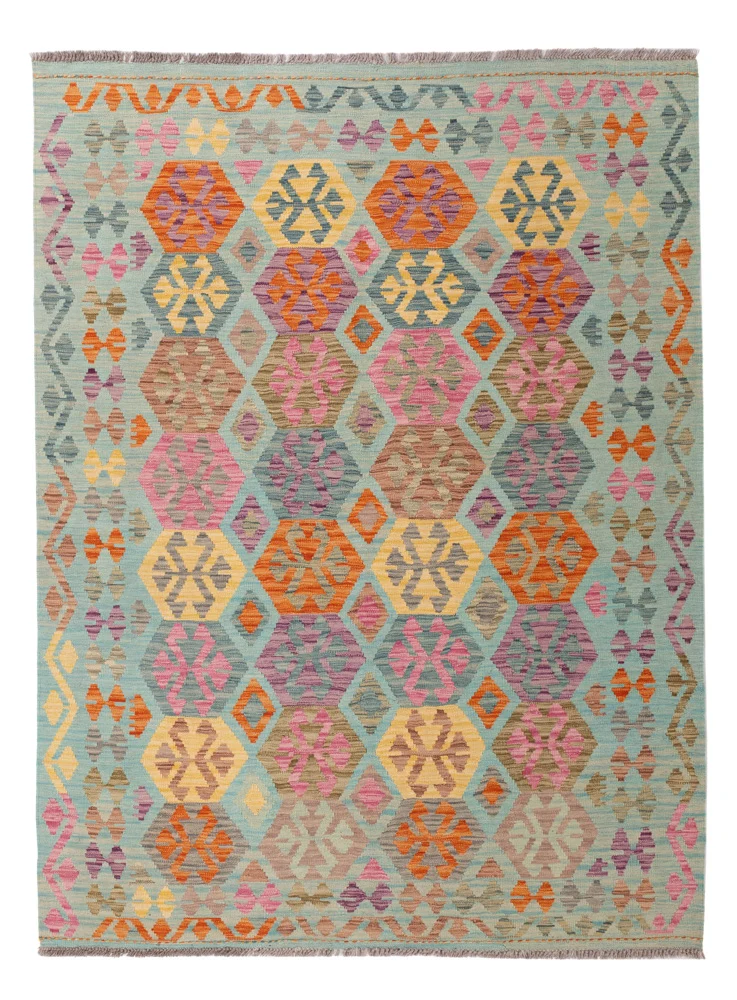 Kelim Maimene Teppich 156x205cm - bunt