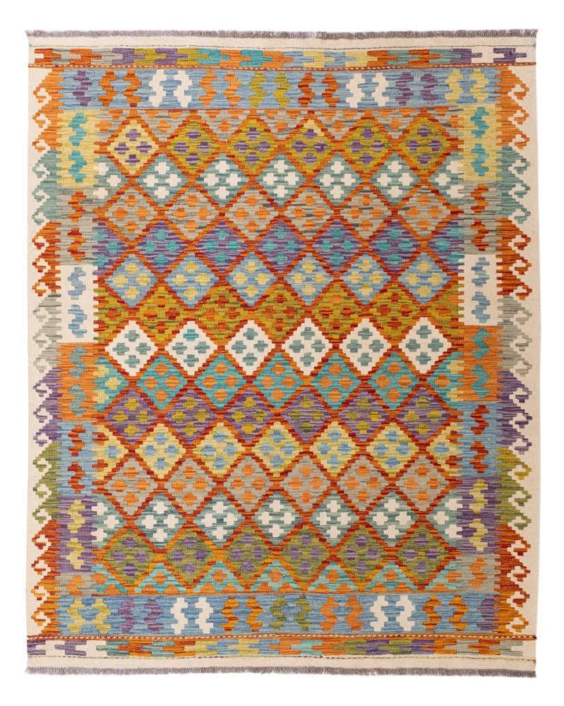 Kelim Maimene Teppich 160x198cm - bunt