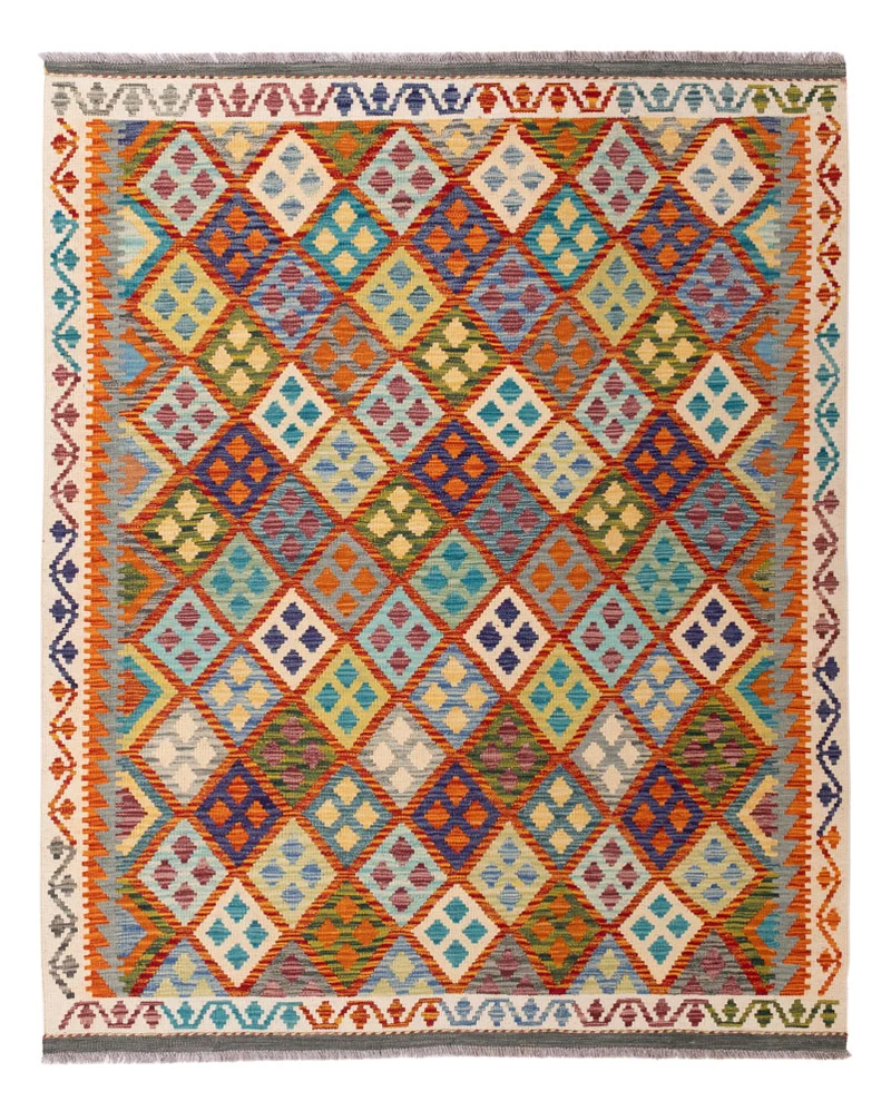 Kelim Maimene Teppich 158x197cm - bunt