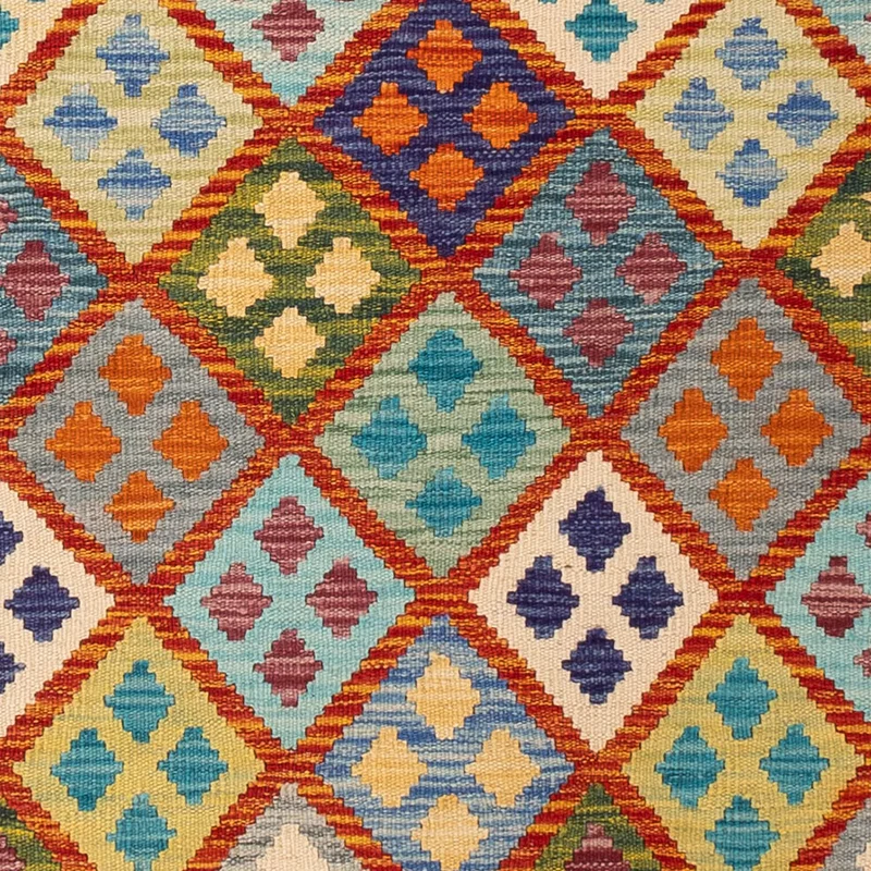 Kelim Maimene Teppich 158x197cm - bunt