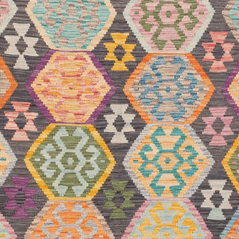 Kelim Maimene Teppich 172x244cm - bunt