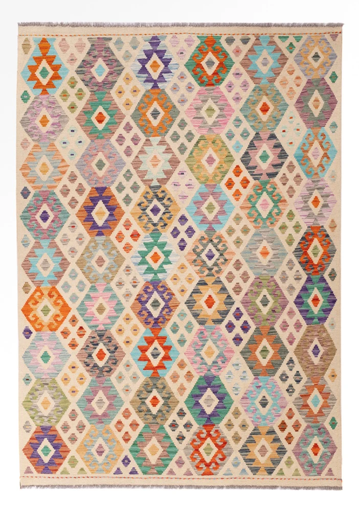 Kelim Maimene Teppich 171x241cm - bunt