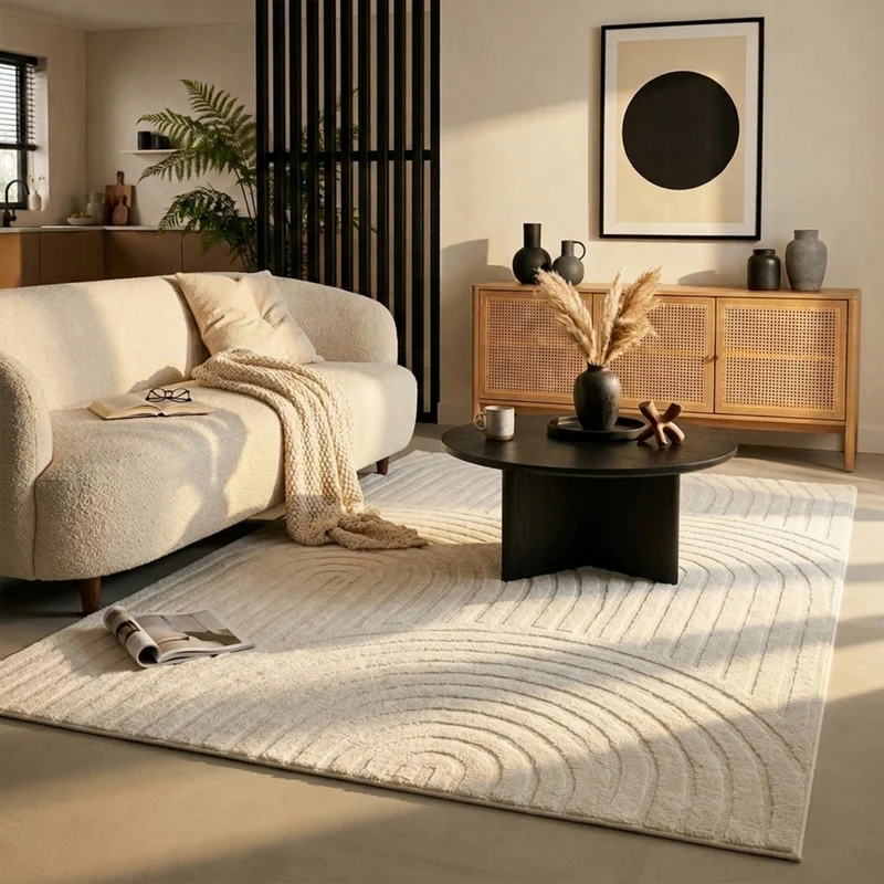 Japandi Teppich - Yori Arches Creme
