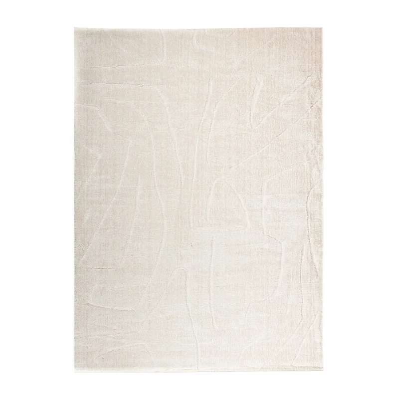 Japandi Teppich - Yori Abstrakt Lines Creme