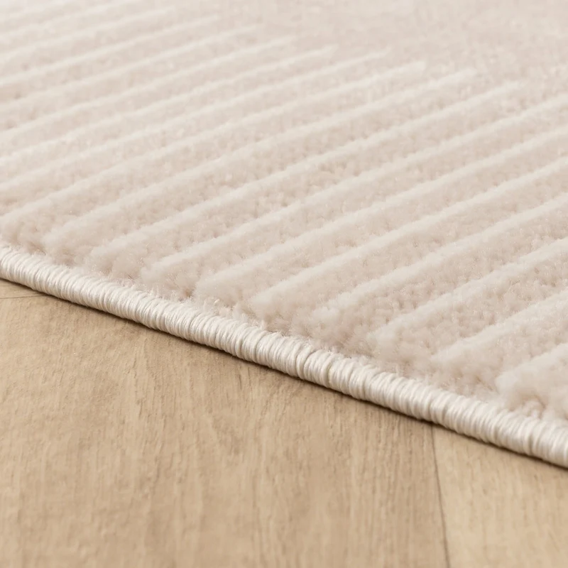 Skandinavischer Teppich - Aurora Shapes Beige