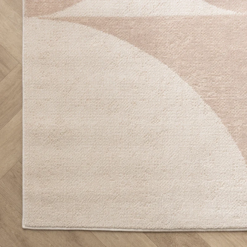 Skandinavischer Teppich - Aurora Circles Beige