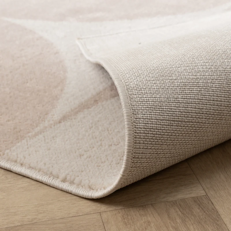 Skandinavischer Teppich - Aurora Circles Beige