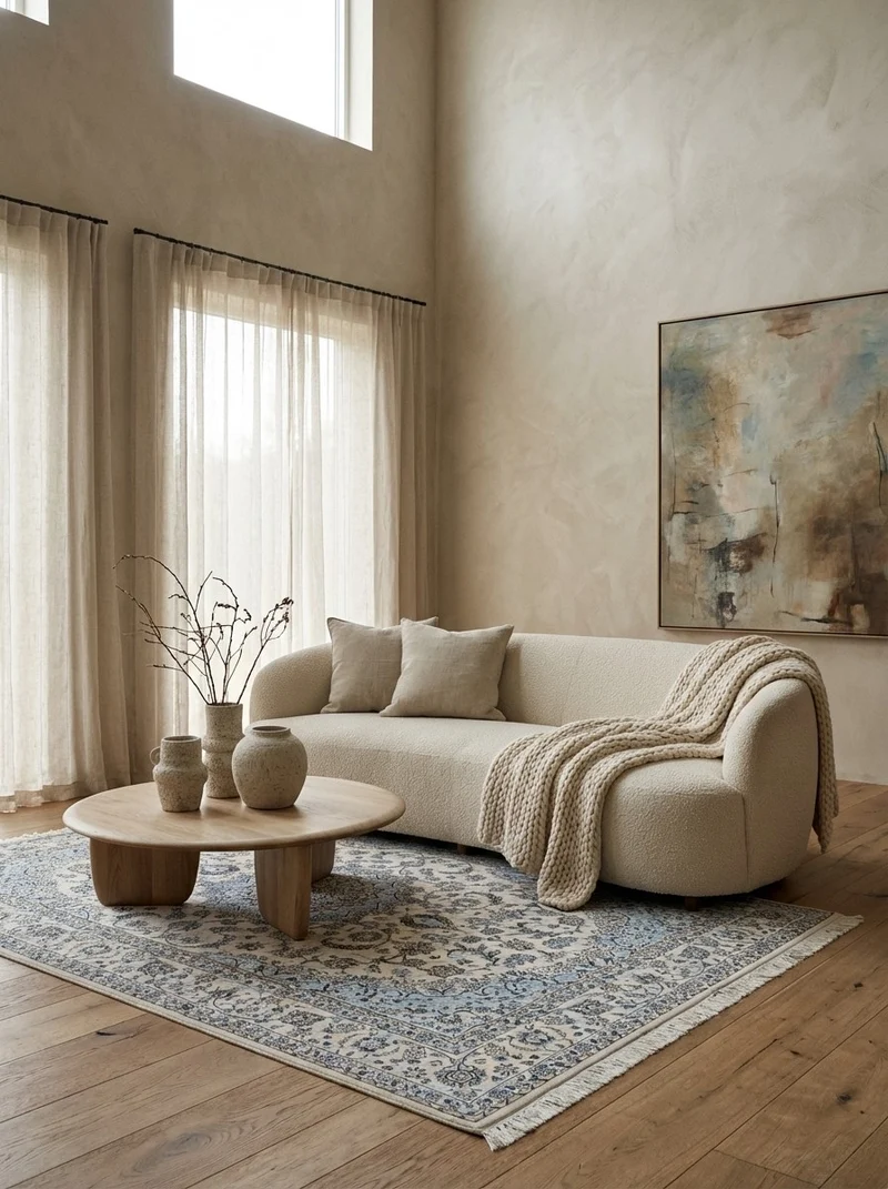Nain 6La · Handgeknüpft – Beige, 233x161 cm