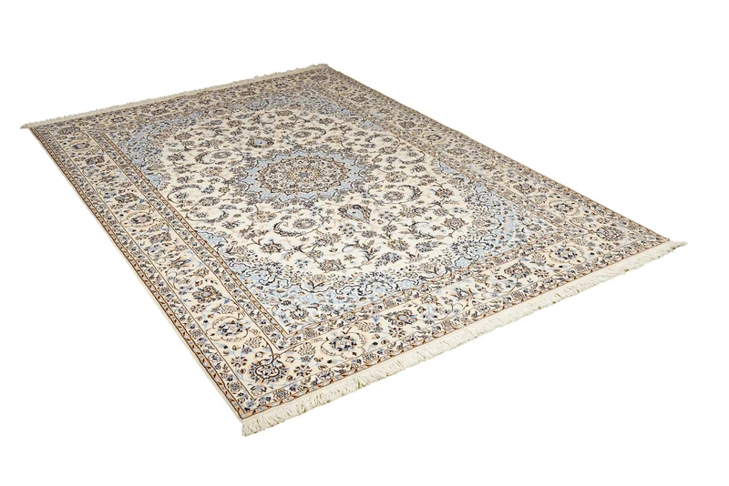 Nain 6La · Handgeknüpft – Beige, 233x161 cm