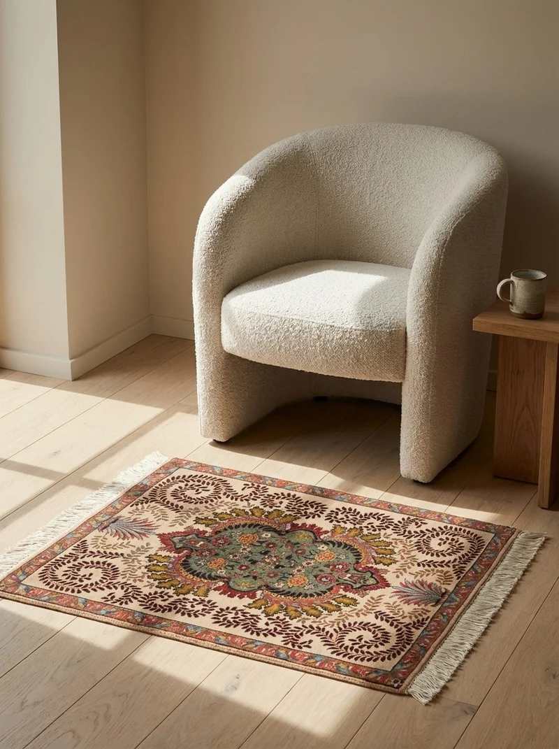 Tabriz Old · Handgeknüpft – Beige, 81x64 cm