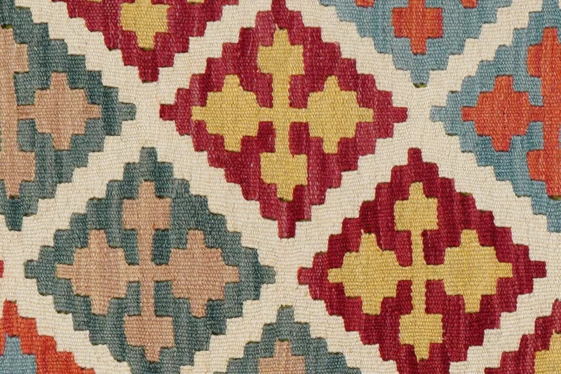 Kelim Gashgai · Handgewebt – Beige, 200x82 cm