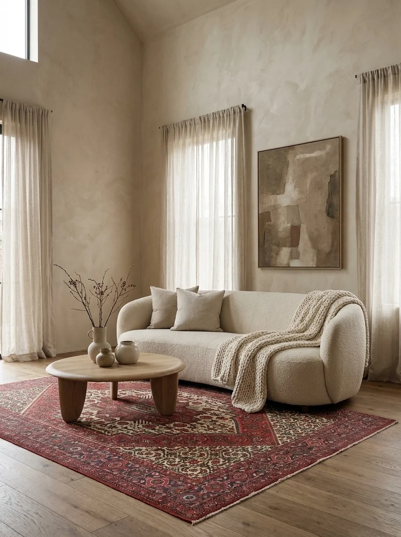Goltuk · Handgeknüpft – Beige, 215x132 cm