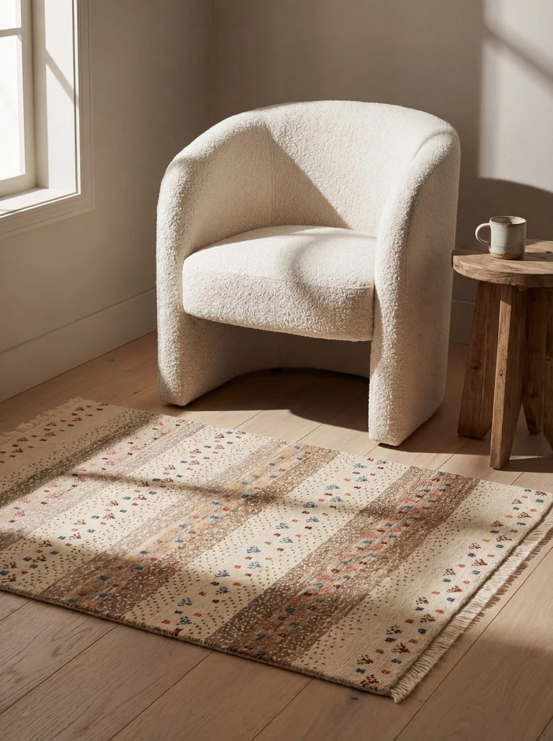 Rizbaf · Handgeknüpft – Beige, 99x65 cm