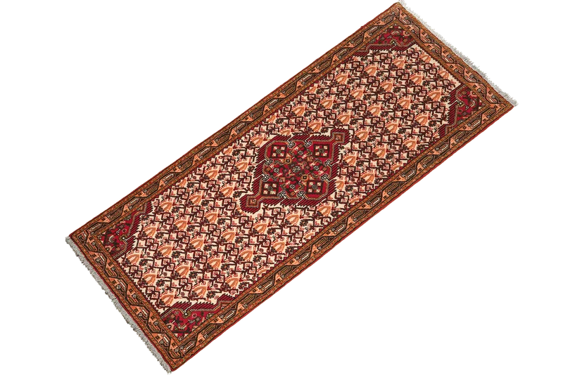 Assadabad · Handgeknüpft – Beige, 195x81 cm