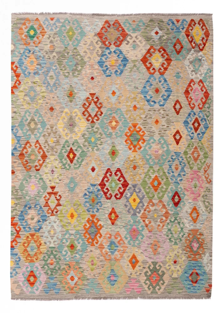 Kelim Maimene Teppich 185x252cm - bunt