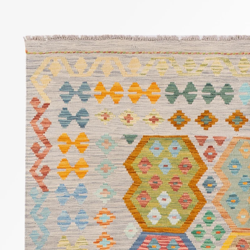 Kelim Maimene Teppich 181x255cm - bunt
