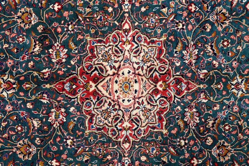 Sarough · Handgeknüpft – Grün, 201x133 cm