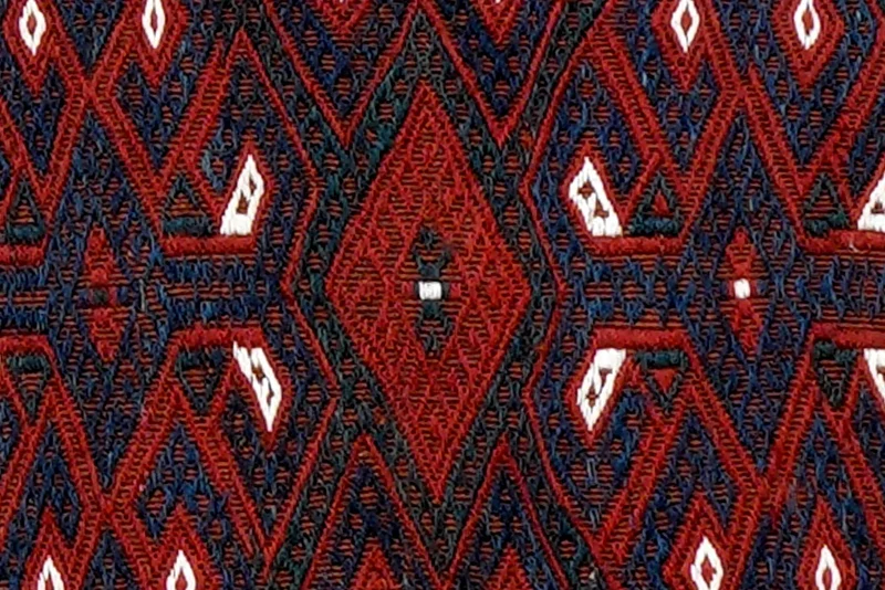 Kelim Turkman · Handgewebt – Bunt, 36x59 cm
