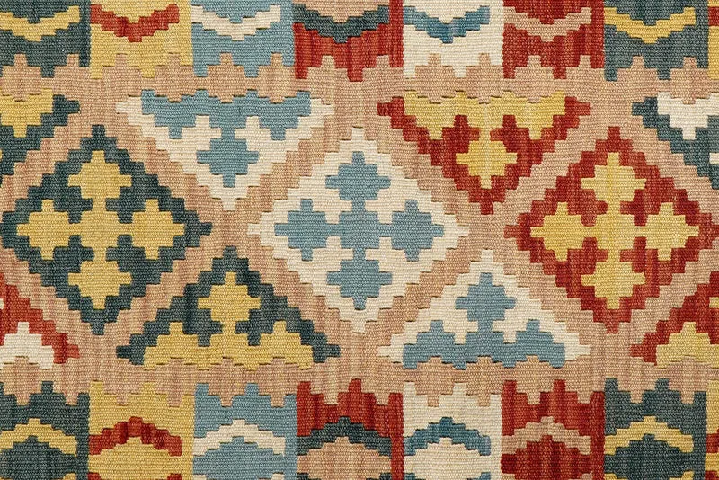 Kelim Gashgai · Handgewebt – Beige, 198x86 cm