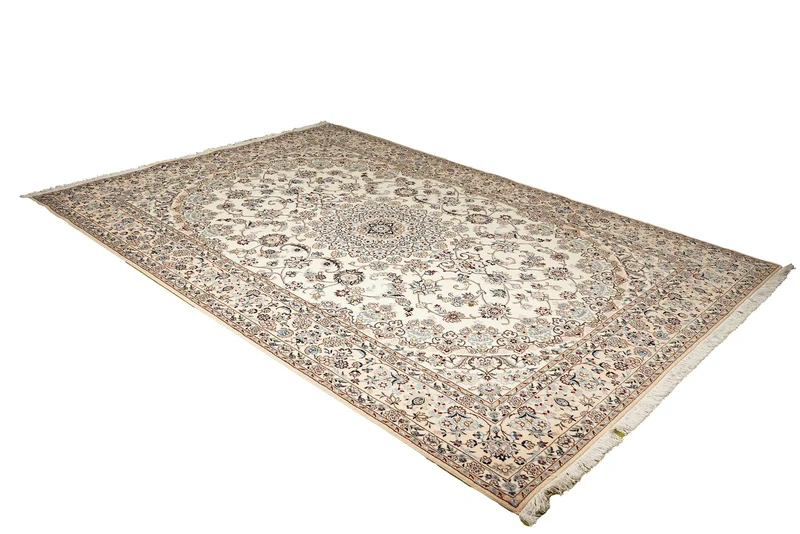 Nain 9La · Handgeknüpft – Beige, 306x209 cm