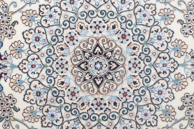 Nain 9La · Handgeknüpft – Beige, 306x209 cm