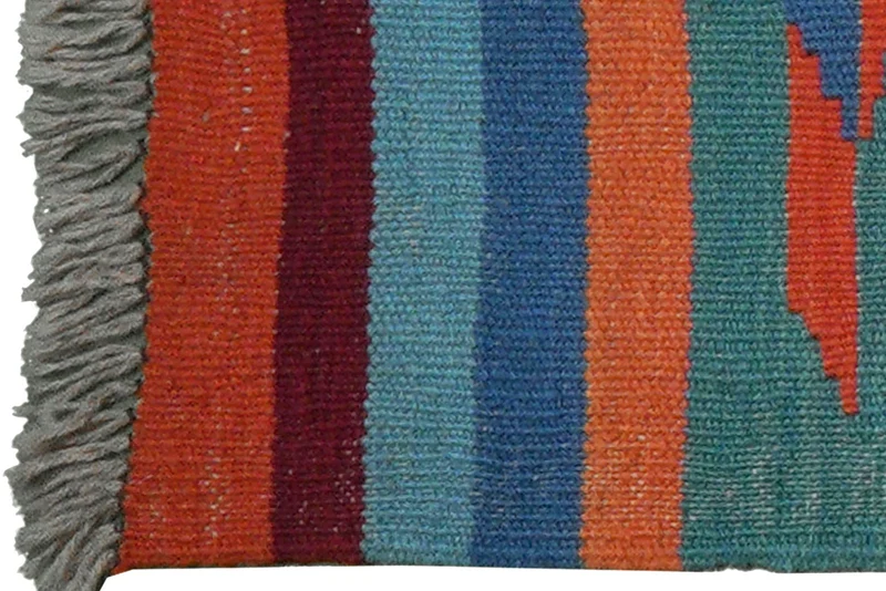 Kelim Gashgai · Handgewebt – Bunt, 200x61 cm