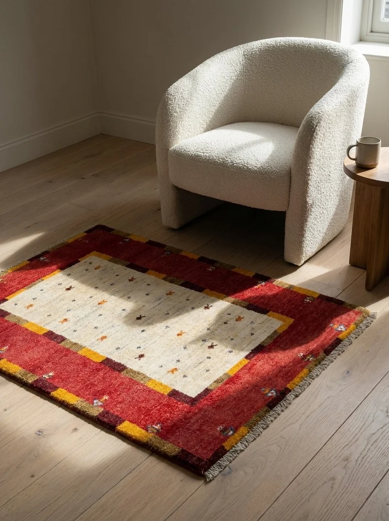 Gabbeh Sonnat · Handgeknüpft – Beige, 153x103 cm
