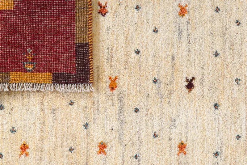 Gabbeh Sonnat · Handgeknüpft – Beige, 153x103 cm